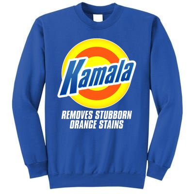 Kamala Removes Stubborn Orange Stains Vote Kamala Harris 2024 Tall Sweatshirt