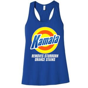 Kamala Removes Stubborn Orange Stains Vote Kamala Harris 2024 Women's Racerback Tank