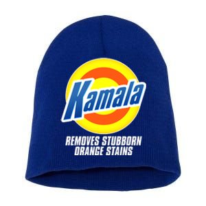 Kamala Removes Stubborn Orange Stains Vote Kamala Harris 2024 Short Acrylic Beanie