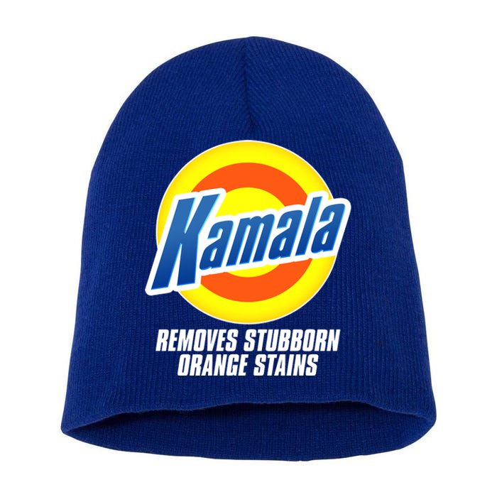 Kamala Removes Stubborn Orange Stains Vote Kamala Harris 2024 Short Acrylic Beanie