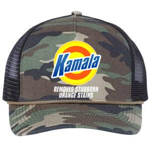 Kamala Removes Stubborn Orange Stains Vote Kamala Harris 2024 Retro Rope Trucker Hat Cap