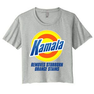 Kamala Removes Stubborn Orange Stains Vote Kamala Harris 2024 Women's Crop Top Tee