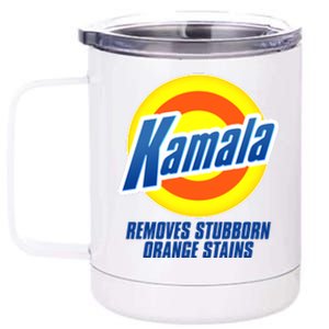 Kamala Removes Stubborn Orange Stains Vote Kamala Harris 2024 12 oz Stainless Steel Tumbler Cup