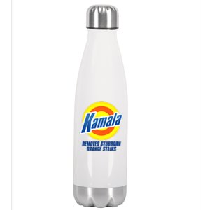 Kamala Removes Stubborn Orange Stains Vote Kamala Harris 2024 Stainless Steel Insulated Water Bottle