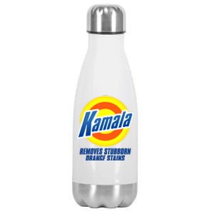 Kamala Removes Stubborn Orange Stains Vote Kamala Harris 2024 Stainless Steel Insulated Water Bottle