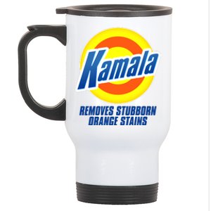 Kamala Removes Stubborn Orange Stains Vote Kamala Harris 2024 Stainless Steel Travel Mug