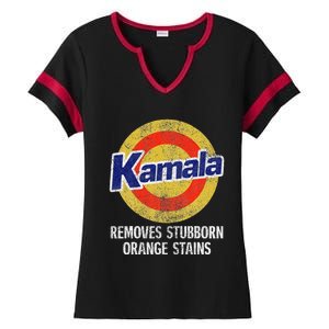 Kamala Removes Stubborn Orange Stains Kamala Harris 2024 Ladies Halftime Notch Neck Tee