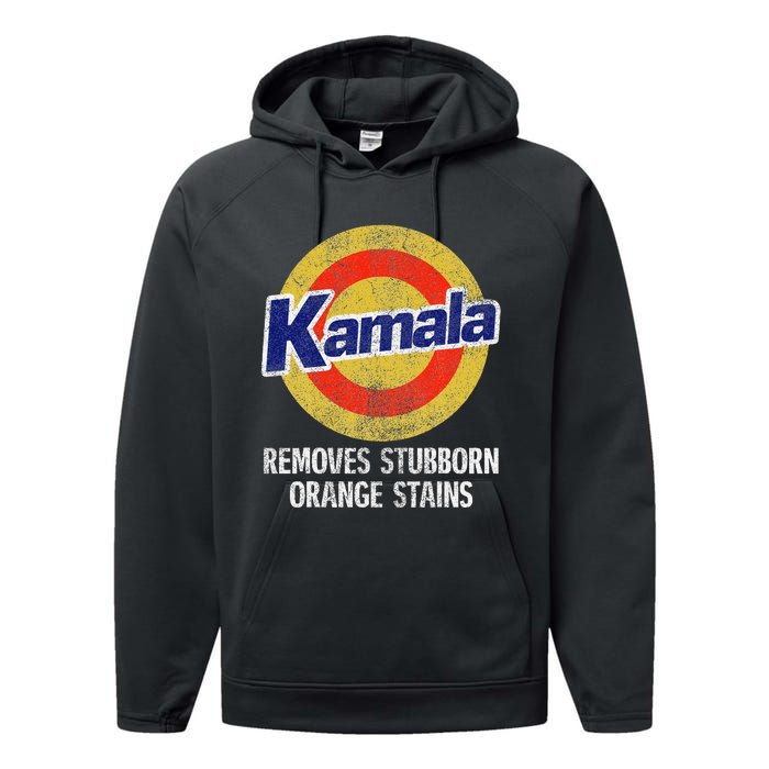 Kamala Removes Stubborn Orange Stains Kamala Harris 2024 Performance Fleece Hoodie