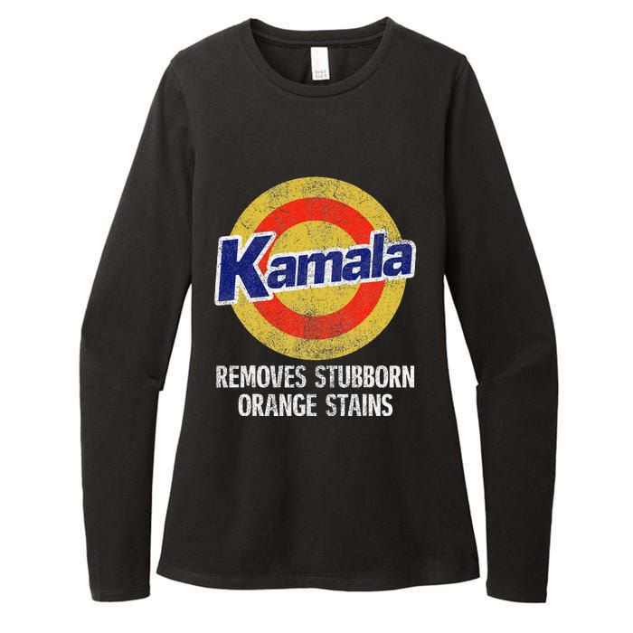 Kamala Removes Stubborn Orange Stains Kamala Harris 2024 Womens CVC Long Sleeve Shirt