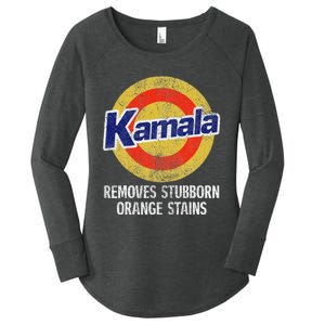 Kamala Removes Stubborn Orange Stains Kamala Harris 2024 Women's Perfect Tri Tunic Long Sleeve Shirt