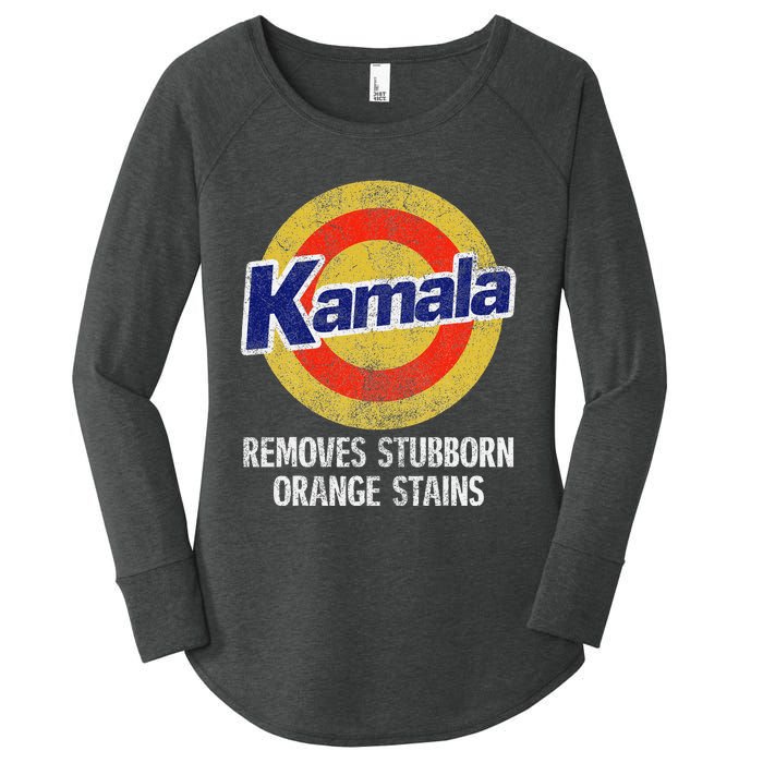 Kamala Removes Stubborn Orange Stains Kamala Harris 2024 Women's Perfect Tri Tunic Long Sleeve Shirt