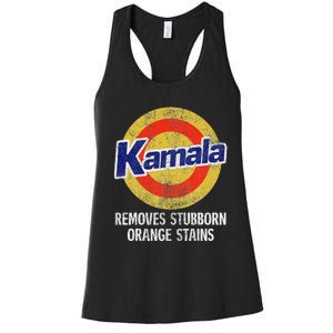 Kamala Removes Stubborn Orange Stains Kamala Harris 2024 Women's Racerback Tank