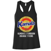 Kamala Removes Stubborn Orange Stains Kamala Harris 2024 Women's Racerback Tank