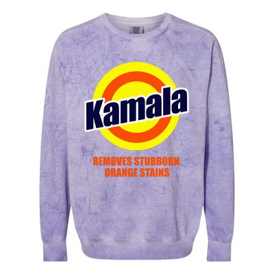 Kamala Removes Stubborn Orange Stains Funny Democrat Colorblast Crewneck Sweatshirt