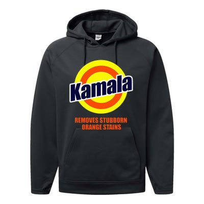 Kamala Removes Stubborn Orange Stains Funny Democrat Performance Fleece Hoodie