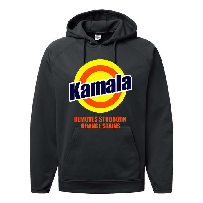 Kamala Removes Stubborn Orange Stains Funny Democrat Performance Fleece Hoodie