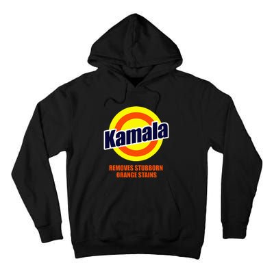 Kamala Removes Stubborn Orange Stains Funny Democrat Tall Hoodie