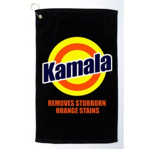 Kamala Removes Stubborn Orange Stains Funny Democrat Platinum Collection Golf Towel