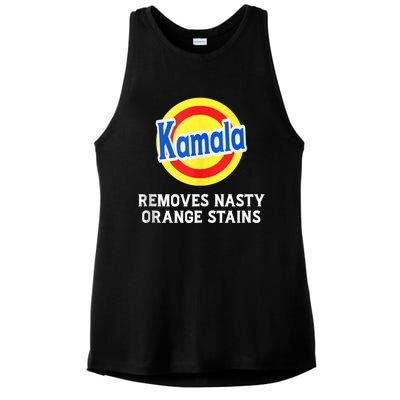 Kamala Removes Stubborn Orange Stains Kamala Harris 2024 Ladies PosiCharge Tri-Blend Wicking Tank