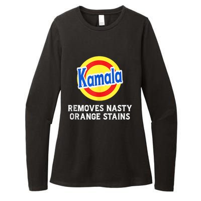 Kamala Removes Stubborn Orange Stains Kamala Harris 2024 Womens CVC Long Sleeve Shirt