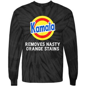 Kamala Removes Stubborn Orange Stains Kamala Harris 2024 Tie-Dye Long Sleeve Shirt