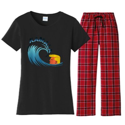 KamalaS Rising Tide Anti Trump A New Dawn Women's Flannel Pajama Set