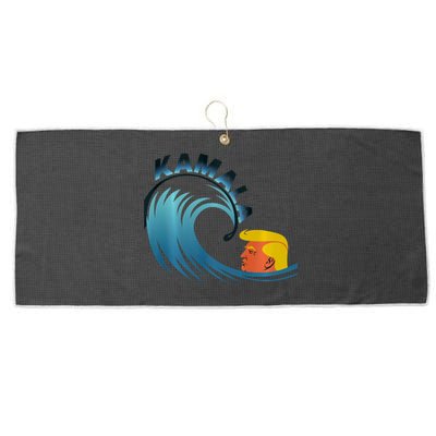 KamalaS Rising Tide Anti Trump A New Dawn Large Microfiber Waffle Golf Towel