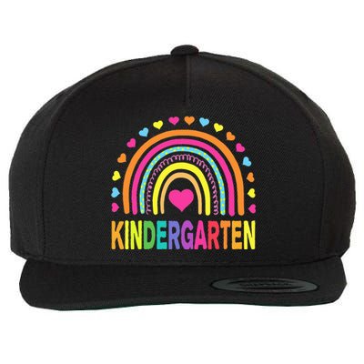 Kindergarten Rainbow Teacher Team Kinder Squad Wool Snapback Cap