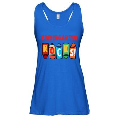 Kindergarten Rocks Teacher Back To School Gift Kindergarten Cool Gift Ladies Essential Flowy Tank