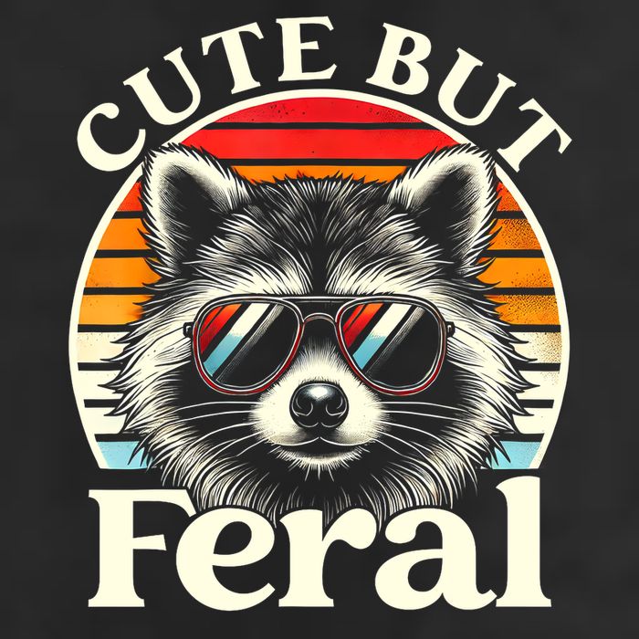 Kids Racoon Tee Cute But Feral Raccoon Funny Toddler Boy Hat