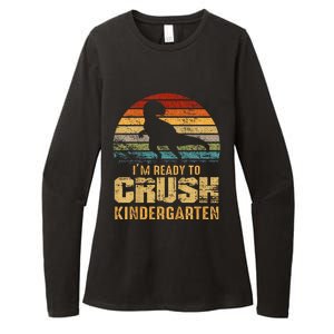 Kids Ready To Crush Kindergarten T Rex Dinosaur Womens CVC Long Sleeve Shirt