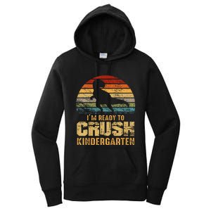 Kids Ready To Crush Kindergarten T Rex Dinosaur Women's Pullover Hoodie