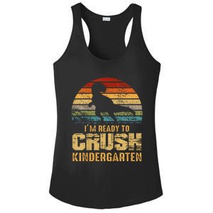 Kids Ready To Crush Kindergarten T Rex Dinosaur Ladies PosiCharge Competitor Racerback Tank