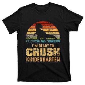 Kids Ready To Crush Kindergarten T Rex Dinosaur T-Shirt