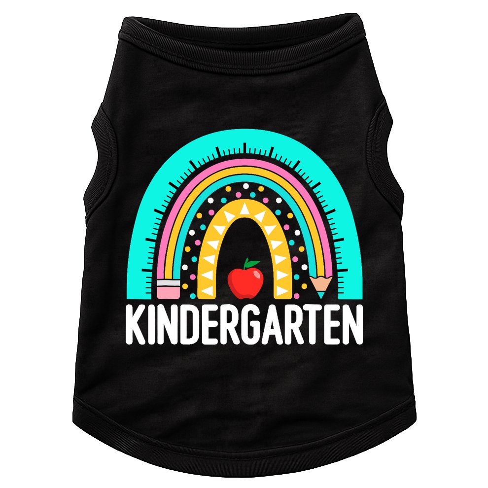Kindergarten Rainbow Teacher Team Kindergarten Crew Girl Boy Doggie Tank