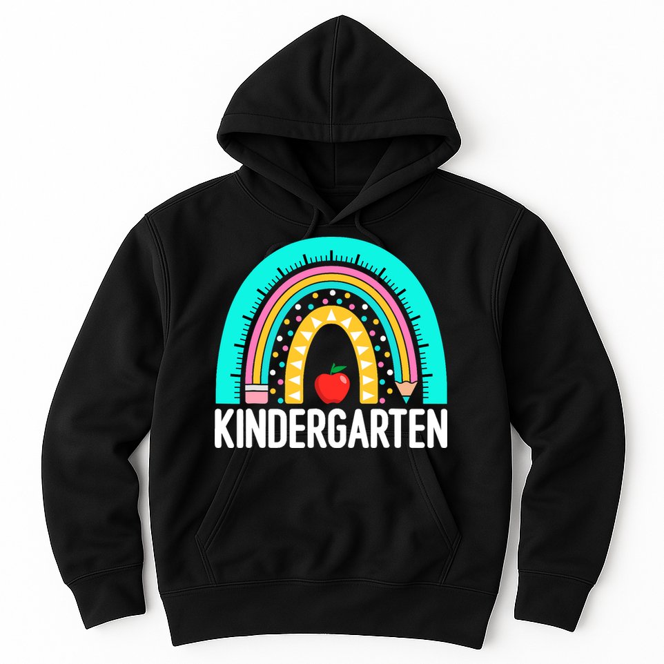 Kindergarten Rainbow Teacher Team Kindergarten Crew Girl Boy Hoodie