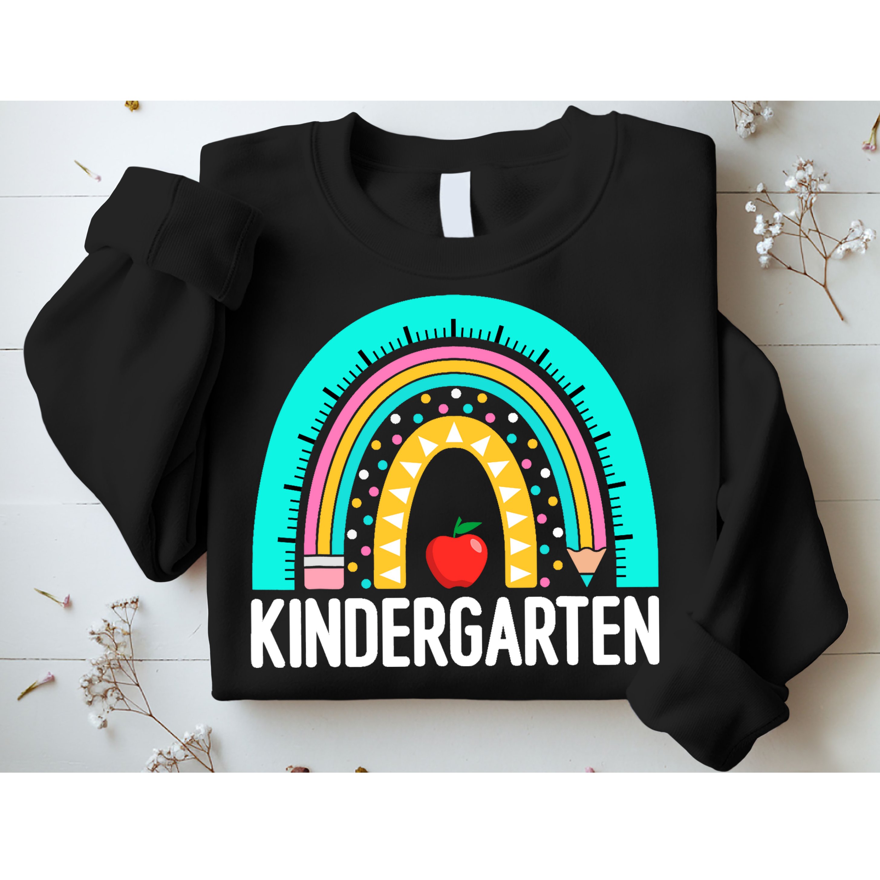 Kindergarten Rainbow Teacher Team Kindergarten Crew Girl Boy Sweatshirt
