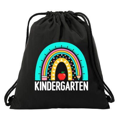 Kindergarten Rainbow Teacher Team Kindergarten Crew Girl Boy Drawstring Bag