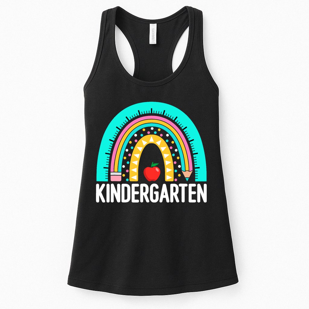 Kindergarten Rainbow Teacher Team Kindergarten Crew Girl Boy Womens Tank Top