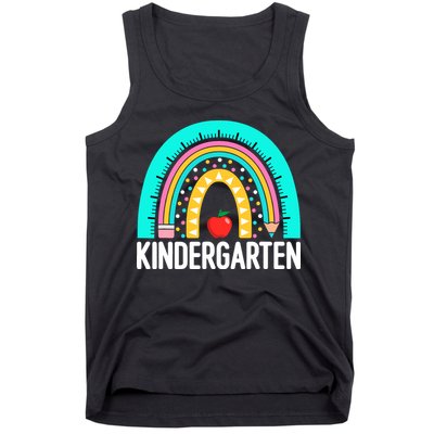 Kindergarten Rainbow Teacher Team Kindergarten Crew Girl Boy Tank Top
