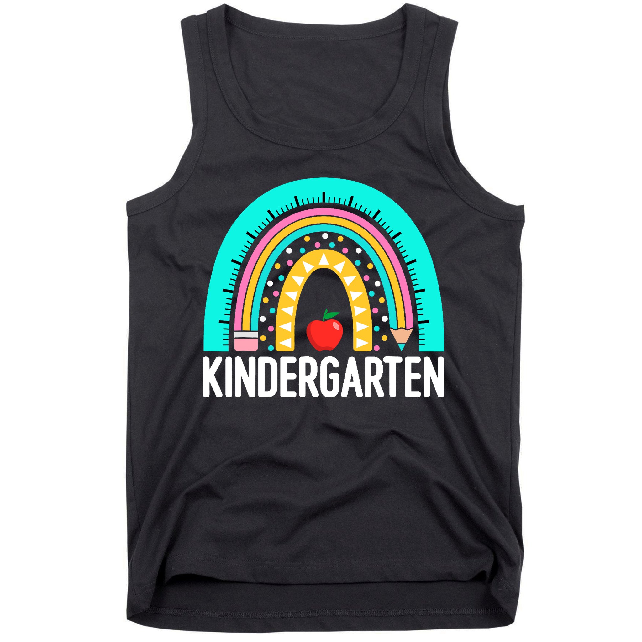Kindergarten Rainbow Teacher Team Kindergarten Crew Girl Boy Tank Top