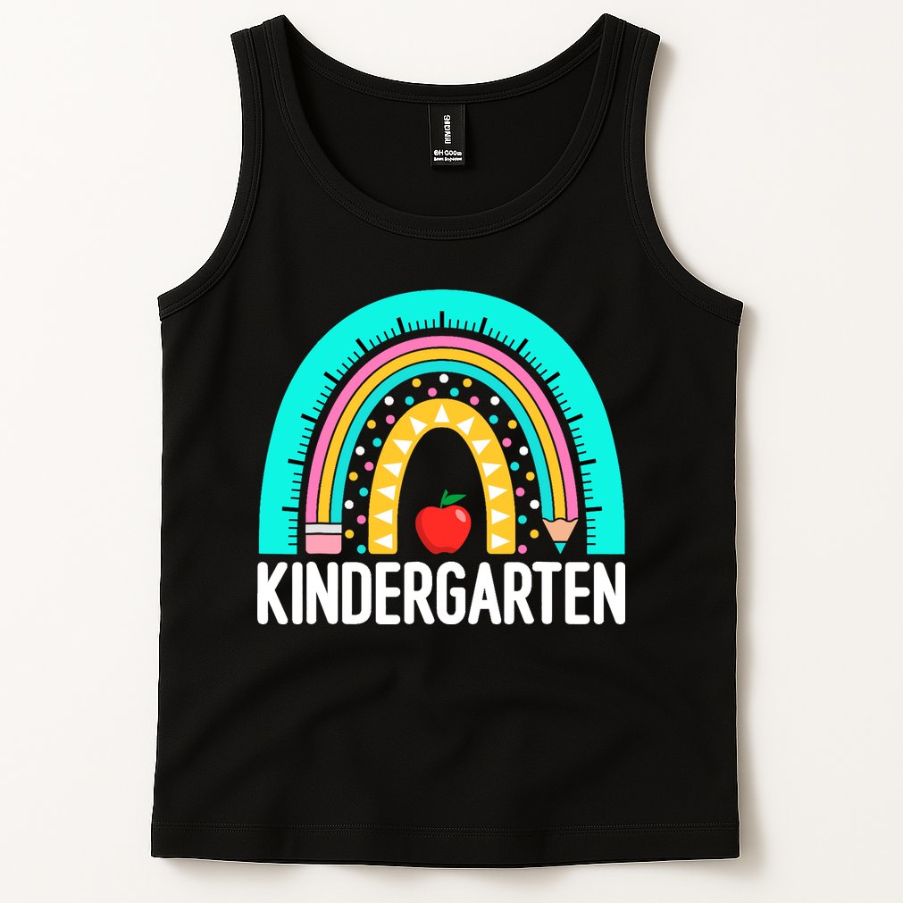 Kindergarten Rainbow Teacher Team Kindergarten Crew Girl Boy Tank Top