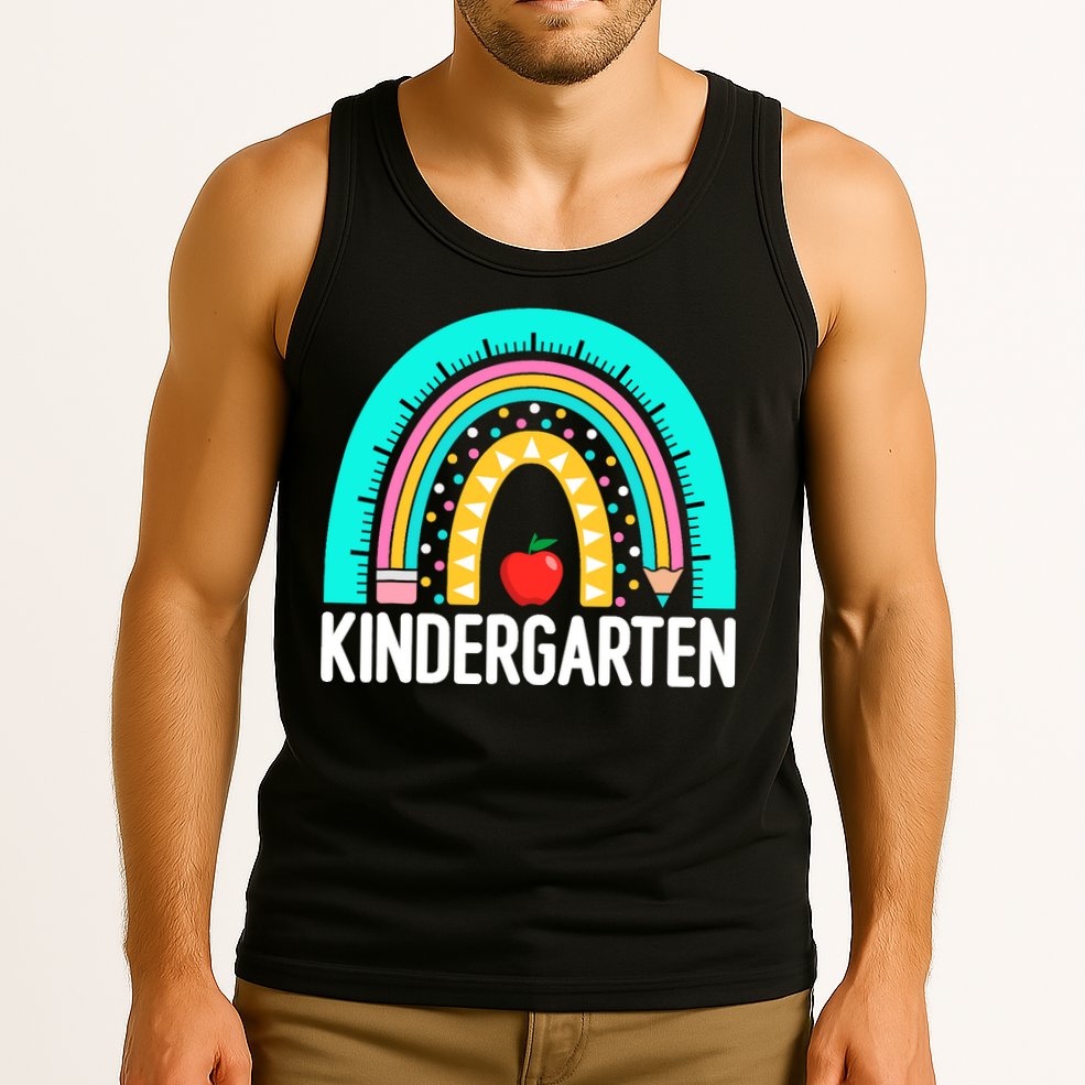 Kindergarten Rainbow Teacher Team Kindergarten Crew Girl Boy Tank Top