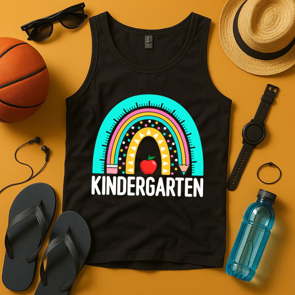 Kindergarten Rainbow Teacher Team Kindergarten Crew Girl Boy Tank Top
