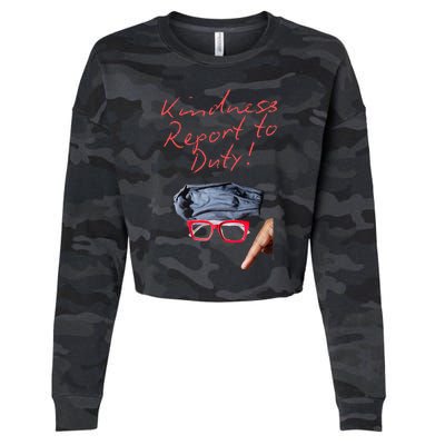 Kindness Report To Duty Cropped Pullover Crew