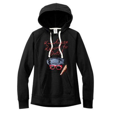 Kindness Report To Duty Women's Fleece Hoodie