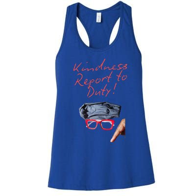 Kindness Report To Duty Women's Racerback Tank