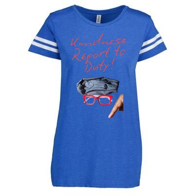 Kindness Report To Duty Enza Ladies Jersey Football T-Shirt