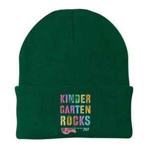 Kindergarten Rocks Teacher Crew Rock Star Kinder Team Knit Cap Winter Beanie