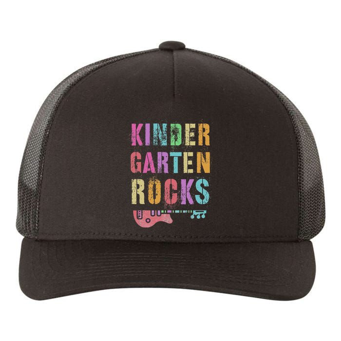 Kindergarten Rocks Teacher Crew Rock Star Kinder Team Yupoong Adult 5-Panel Trucker Hat